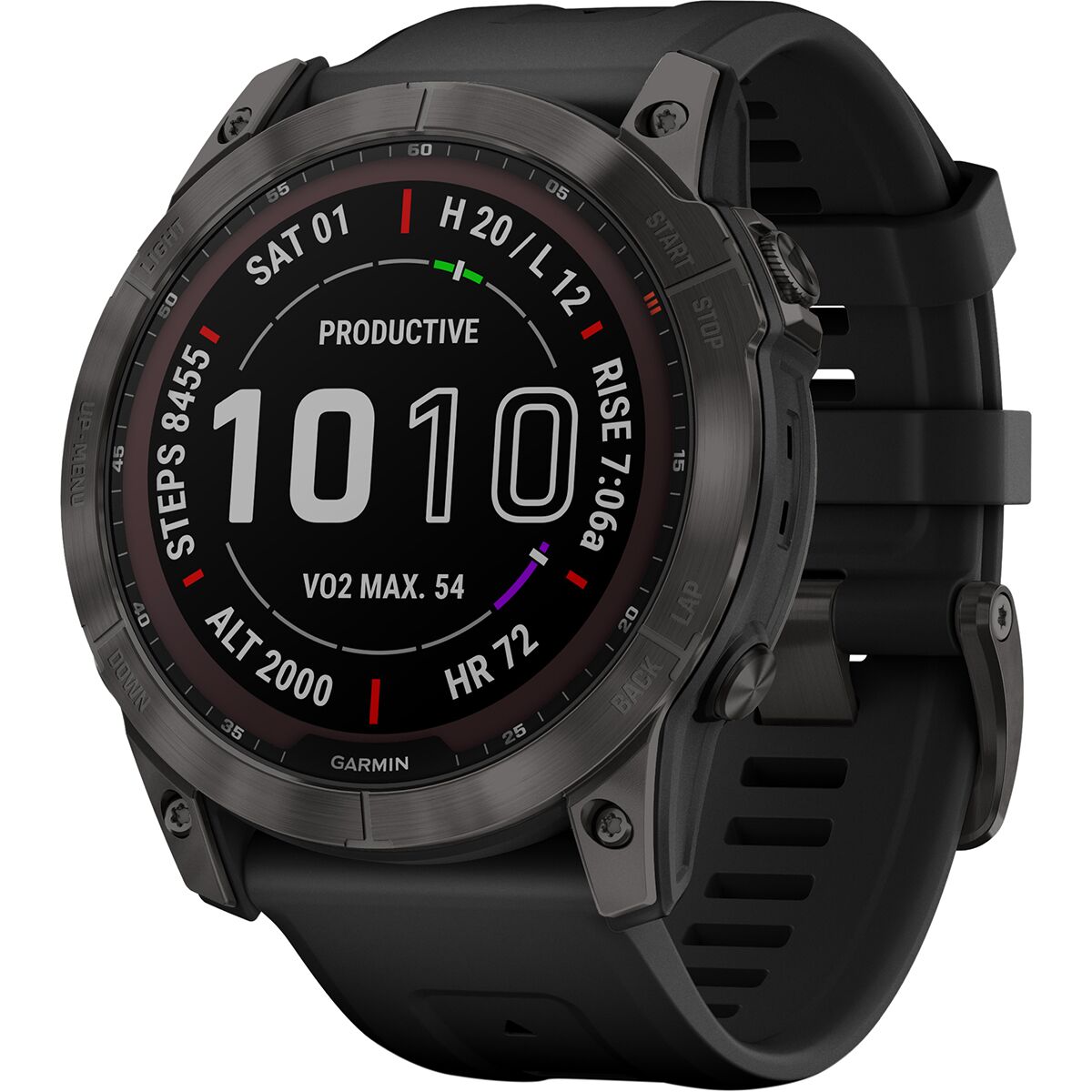 garmin fenix 7x sapphire solar edition gar136 carbon gray dlc titanium black band mockup 7