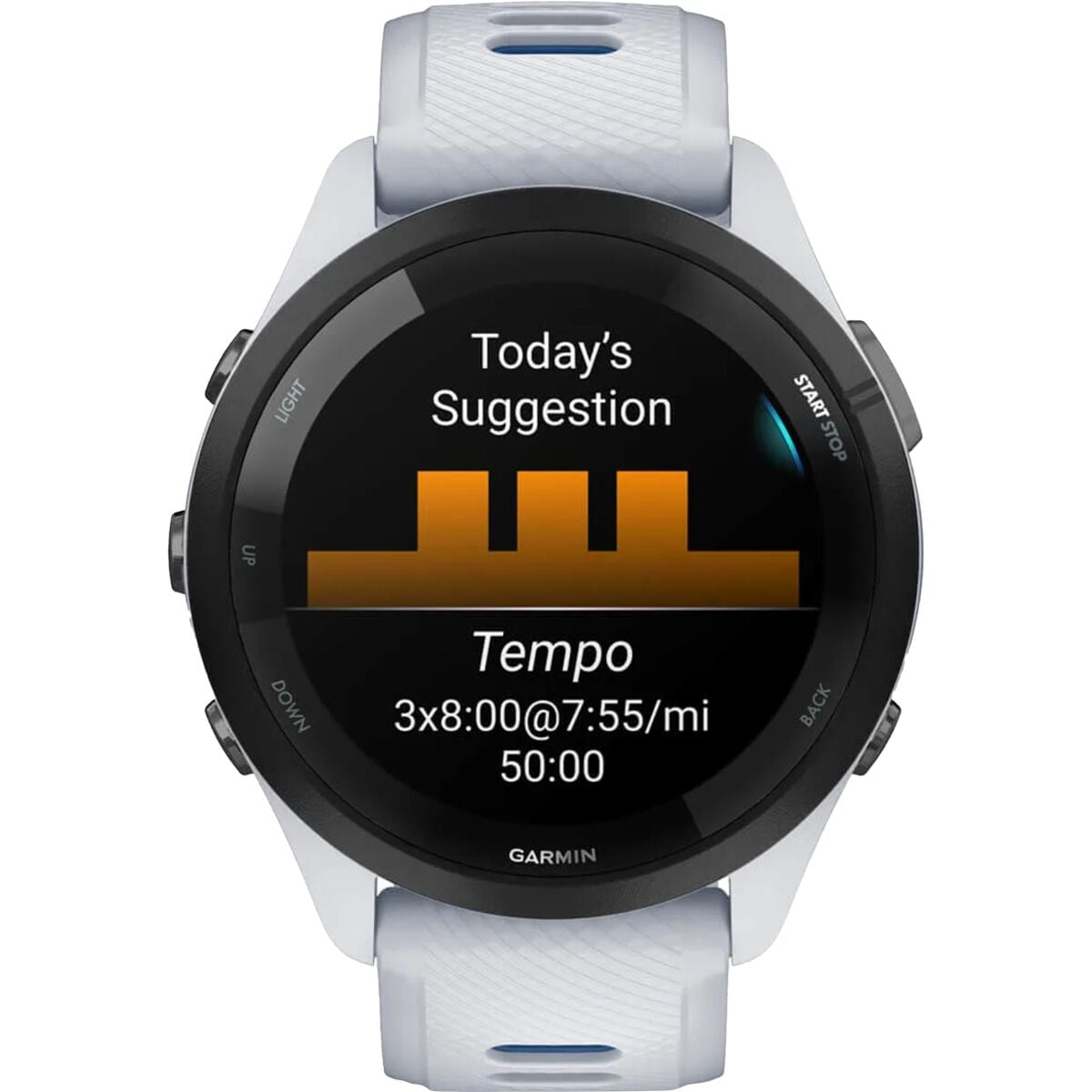 garmin forerunner65 gar066 black bezel whitestone case whitestone tidal blue band mockup 4