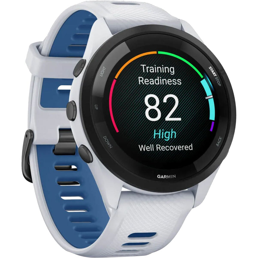 garmin forerunner65 gar066 black bezel whitestone case whitestone tidal blue band mockup 6