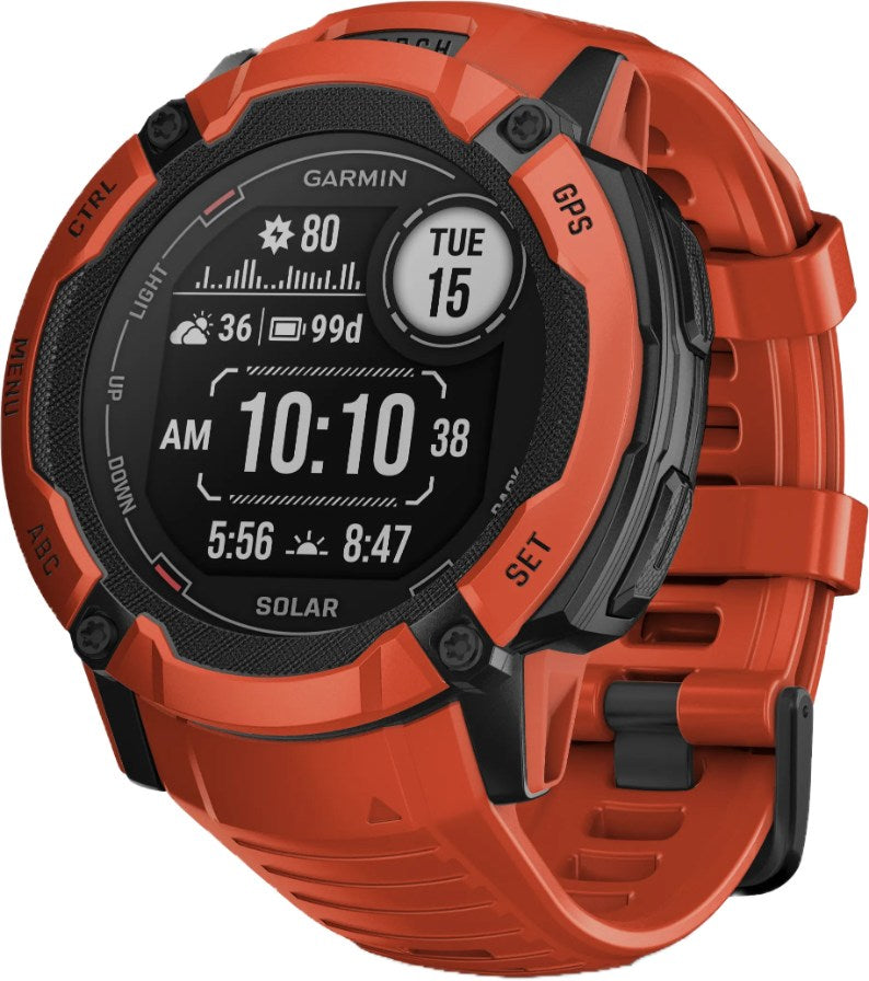 garmin instinct 2x solar gar101 flame red 2