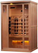 ZiahCare's Golden Designs 2 Person Full Spectrum Infrared Sauna Reserve Edition Mockup Image 4
