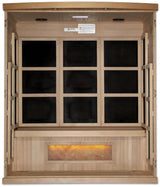 ZiahCare's Golden Designs 3 Person Far Infrared Sauna Hotel Edition Mockup Image 2