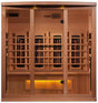 ZiahCare's Golden Designs 4 Person Full Spectrum Infrared Sauna Reserve Edition Mockup Image 1