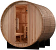 ZiahCare's Golden Designs Arosa 4 Person Barrel Sauna Mockup Image 1