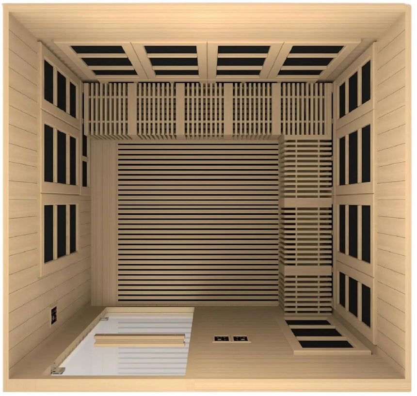 ZiahCare's Golden Designs Catalonia 8 Person Far Infrared Sauna Mockup Image 7