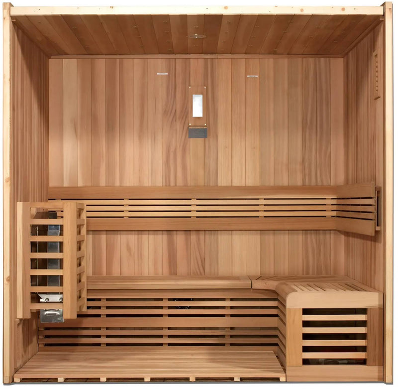 ZiahCare's Golden Designs Copenhagen 3 Person Traditional Sauna Mockup Image 2