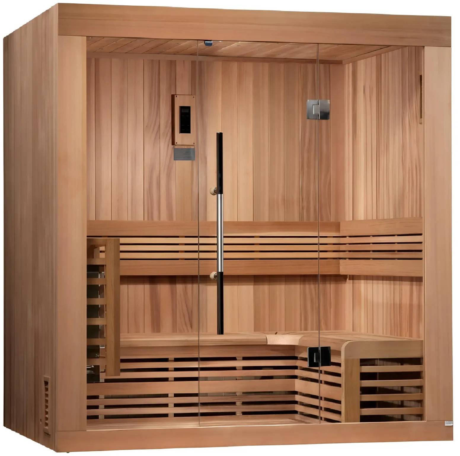 ZiahCare's Golden Designs Copenhagen 3 Person Traditional Sauna Mockup Image 3