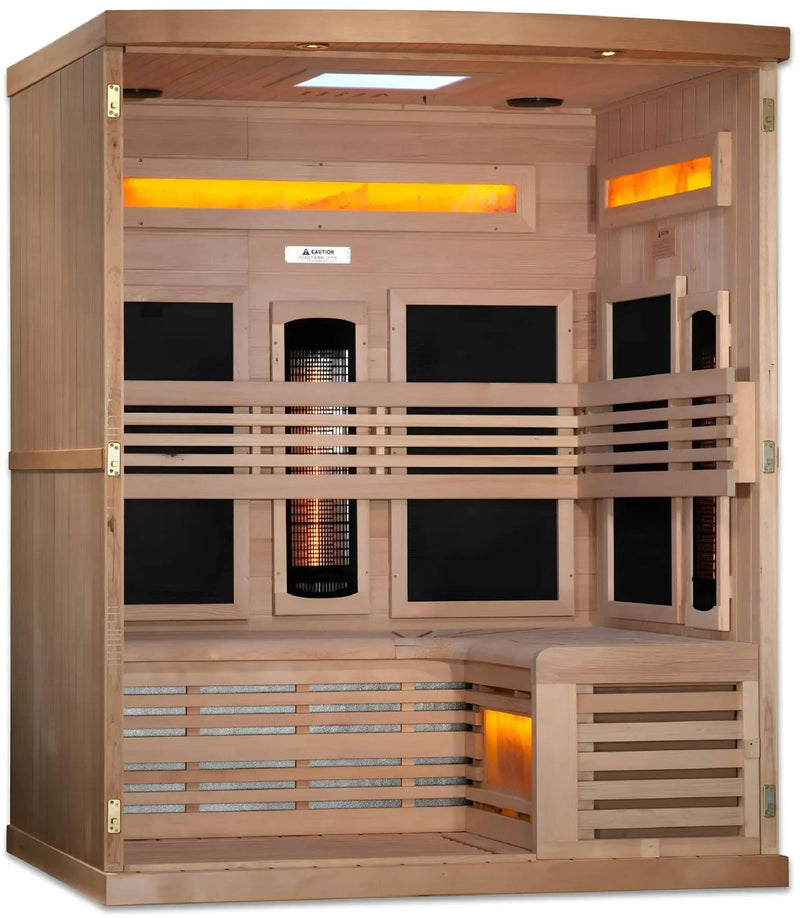 ZiahCare's Golden Designs GDI-8230-01 Full Spectrum Sauna Mockup Image 2