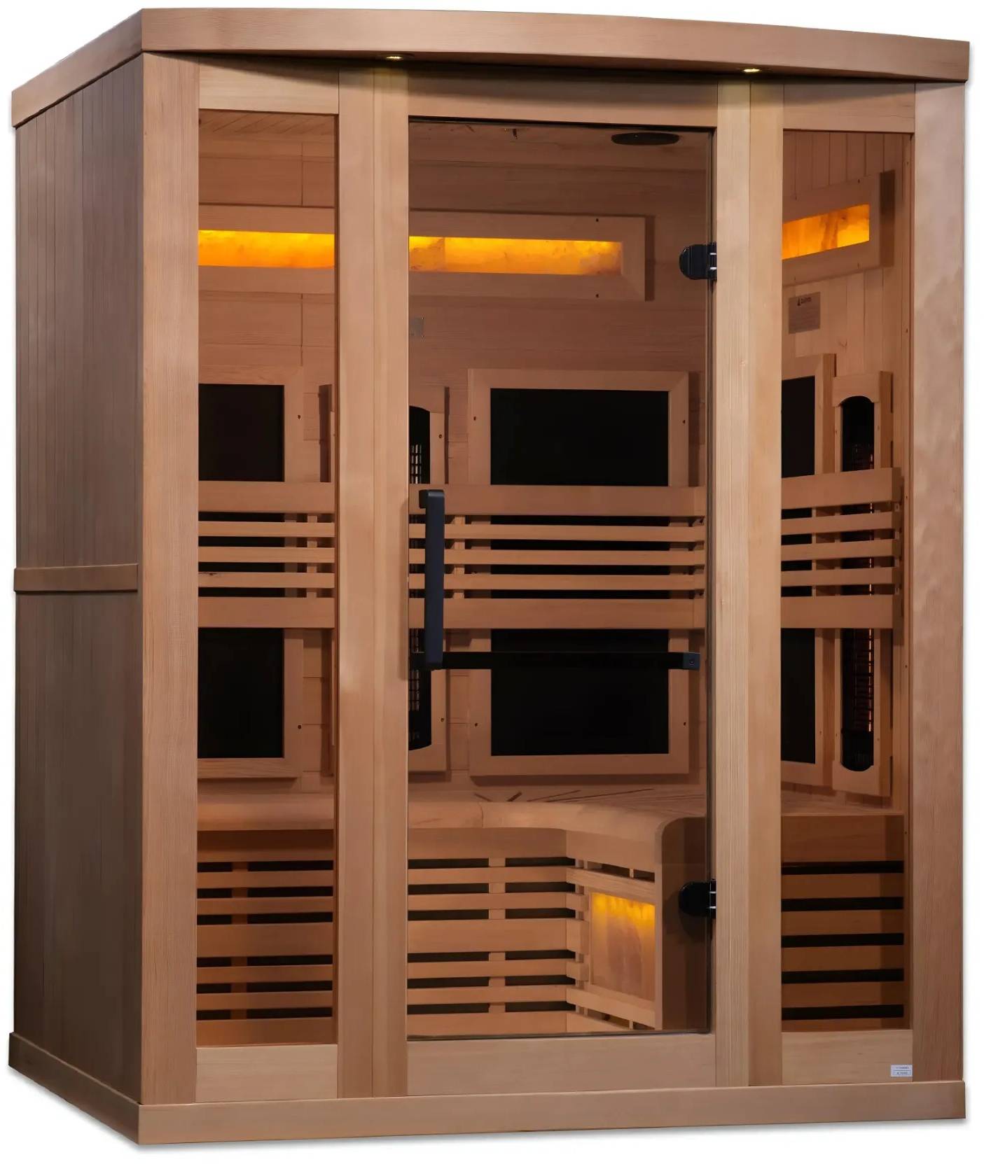 ZiahCare's Golden Designs GDI-8230-01 Full Spectrum Sauna Mockup Image 3