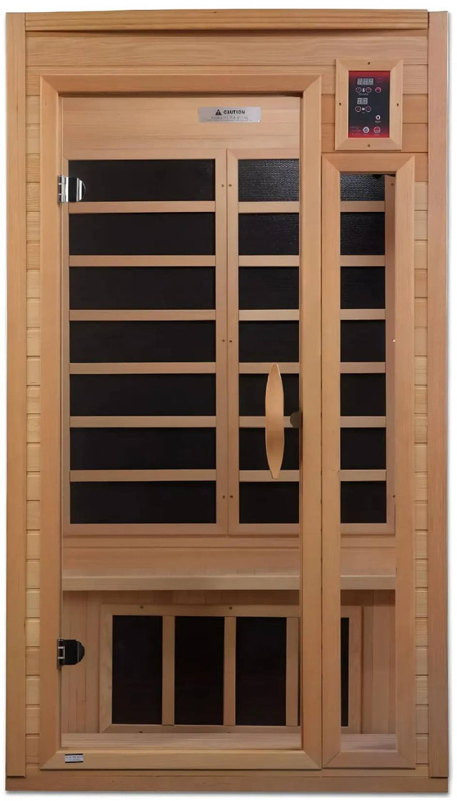 ZiahCare's Golden Designs Geneva Elite 1-2 Person Far Infrared Sauna Mockup Image 1