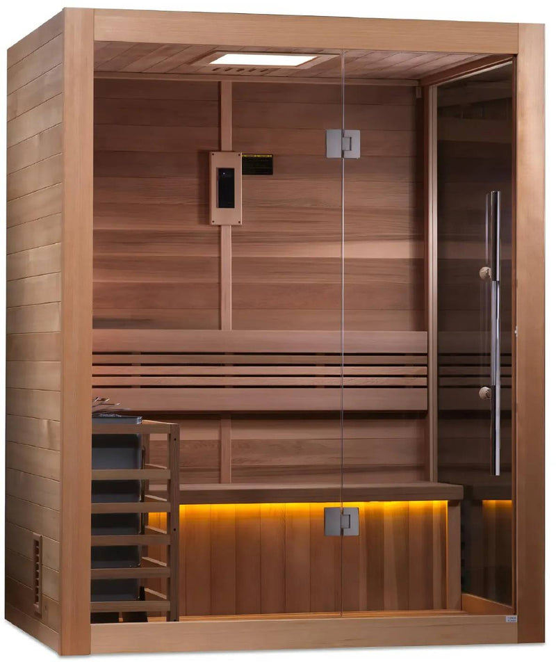 ZiahCare's Golden Designs Hanko 2 Person Traditional Sauna Mockup Image 2