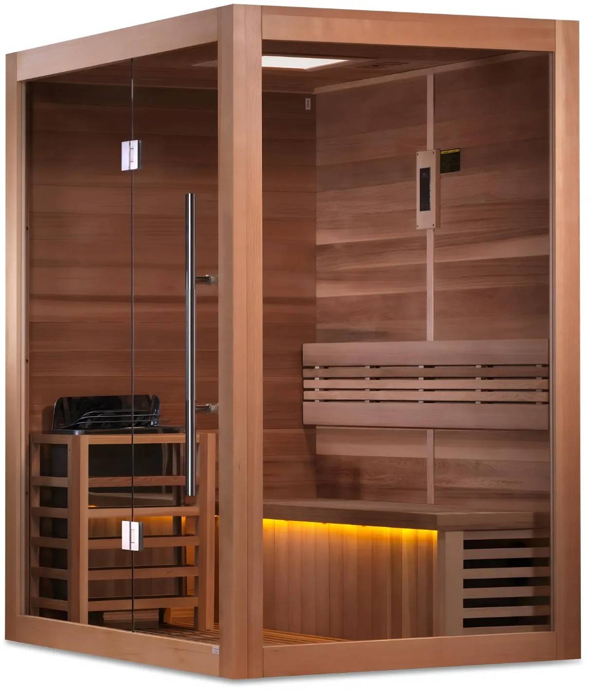 ZiahCare's Golden Designs Hanko 2 Person Traditional Sauna Mockup Image 3