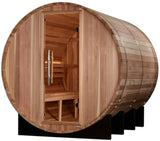 ZiahCare's Golden Designs Klosters 6 Person Barrel Sauna Mockup Image 3