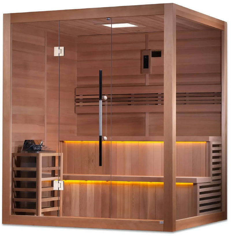 ZiahCare's Golden Designs Kuusamo 6 Person Traditional Sauna Mockup Image 4