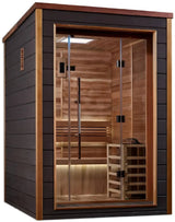 ZiahCare's Golden Designs Narvik 2 Person Traditional Sauna Mockup Image 3