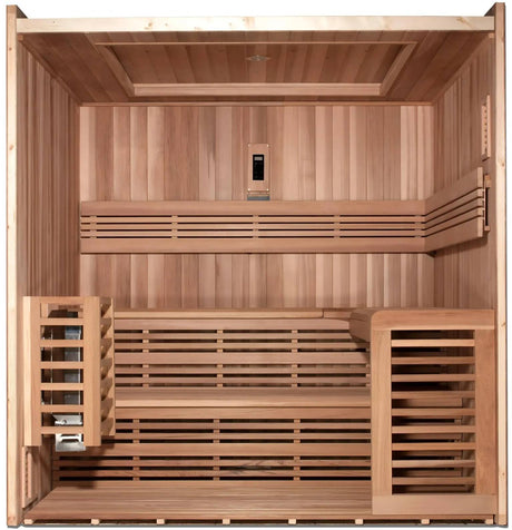 ZiahCare's Golden Designs Osla 6 Person Traditional Sauna Mockup Image 2