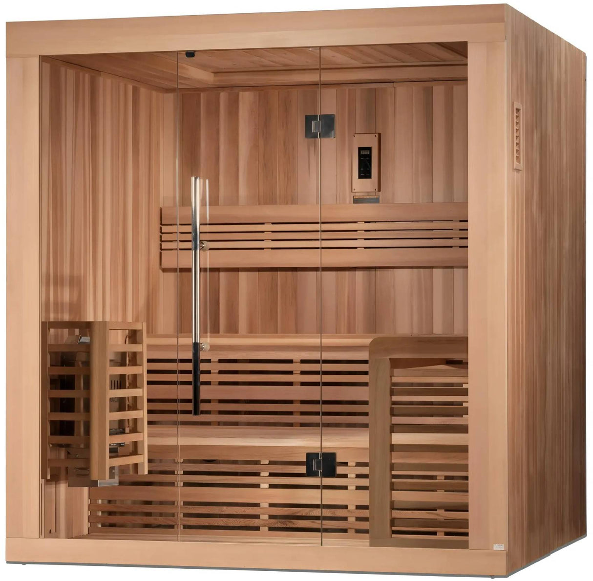 ZiahCare's Golden Designs Osla 6 Person Traditional Sauna Mockup Image 5