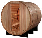 ZiahCare's Golden Designs Zurich 4 Person Barrel Sauna Mockup Image 4