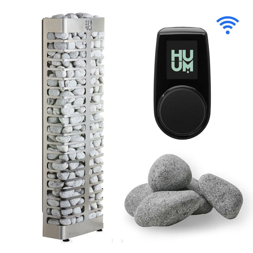 HUUM Steel Mini Series Electric Sauna Heater Bundle Mockup Image 1