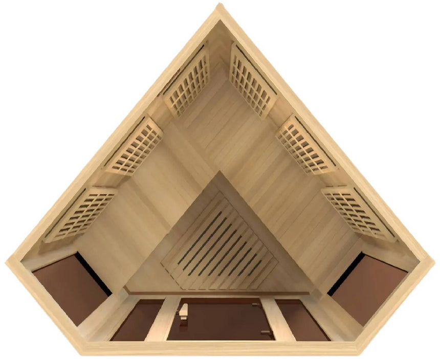 ZiahCare's Maxxus MX-K356-01 Far Infrared Corner Sauna Mockup Image 5