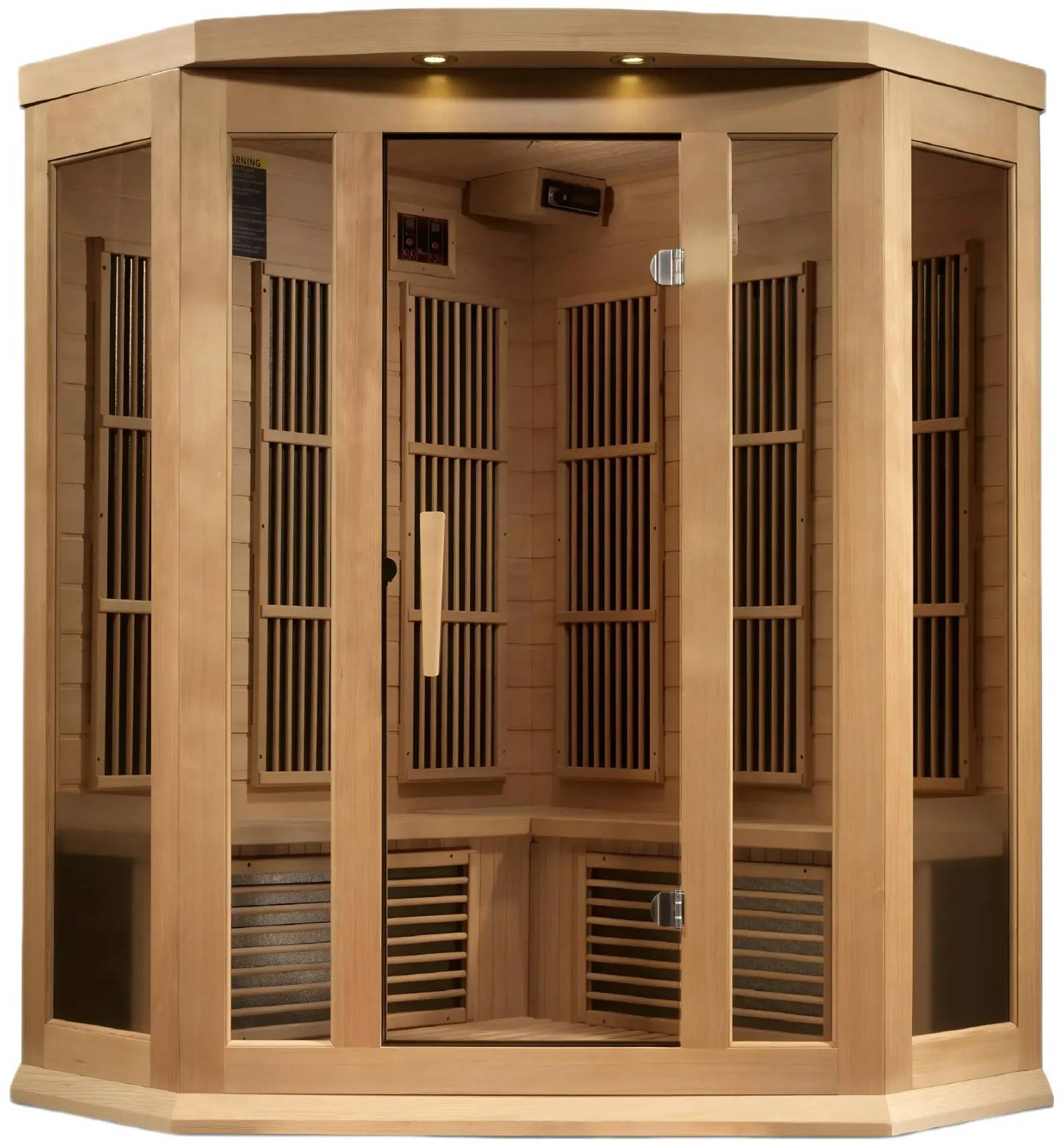 ZiahCare's Maxxus MX-K356-01 Far Infrared Corner Sauna Mockup Image 1