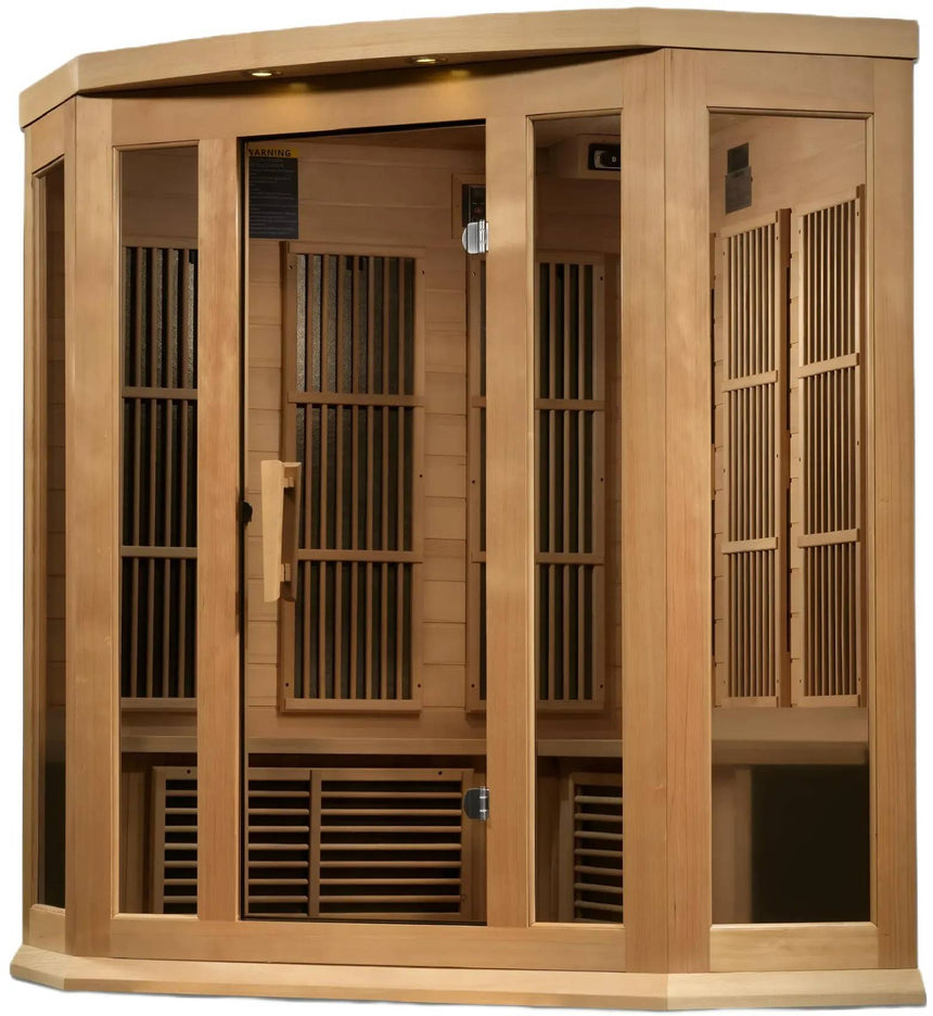 ZiahCare's Maxxus MX-K356-01 Far Infrared Corner Sauna Mockup Image 4