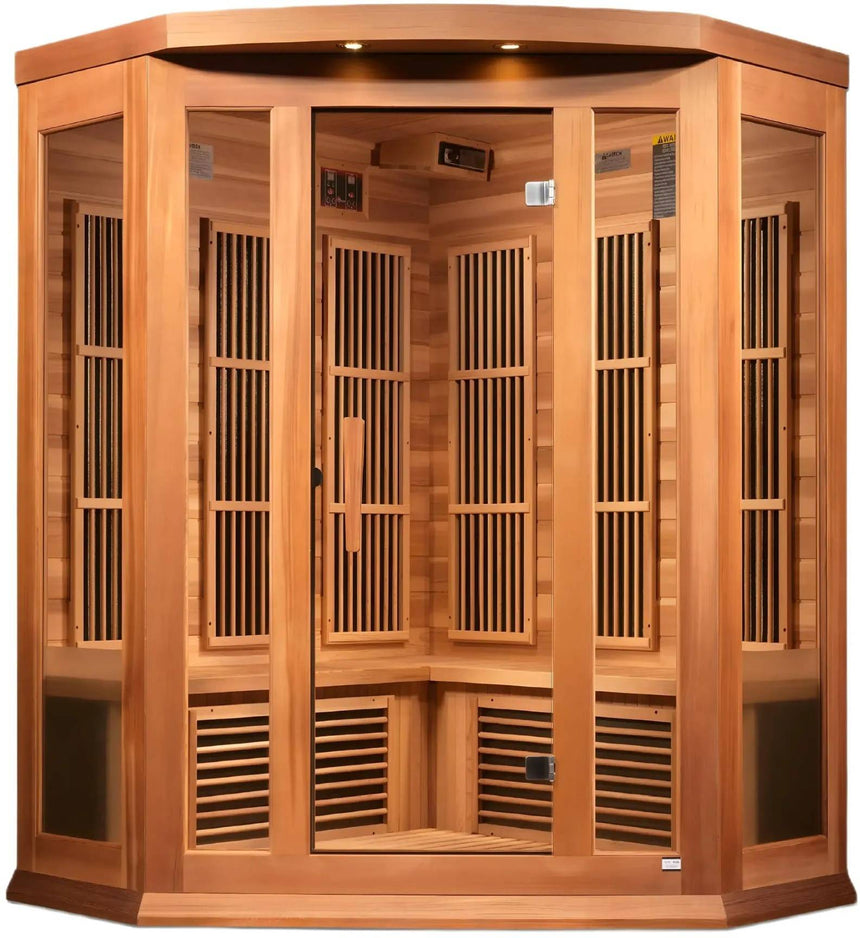 ZiahCare's Maxxus MX-K356-01 Far Infrared Corner Sauna Mockup Image 6