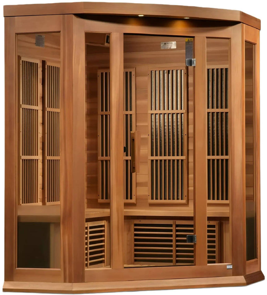 ZiahCare's Maxxus MX-K356-01 Far Infrared Corner Sauna Mockup Image 8