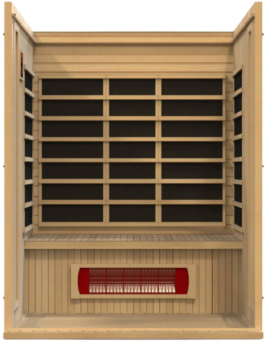 ZiahCare's Maxxus Trinity Dual Tech 3 Person Far Infrared Sauna Mockup Image 2