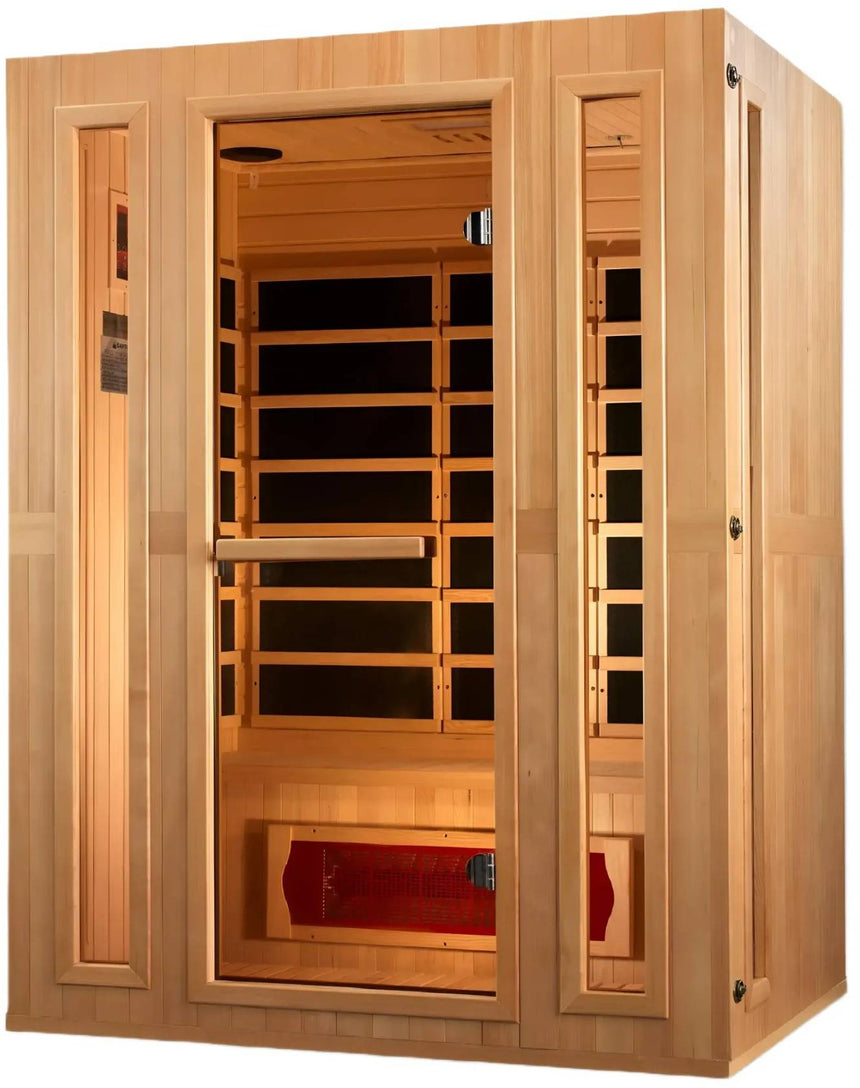 ZiahCare's Maxxus Trinity Dual Tech 3 Person Far Infrared Sauna Mockup Image 4