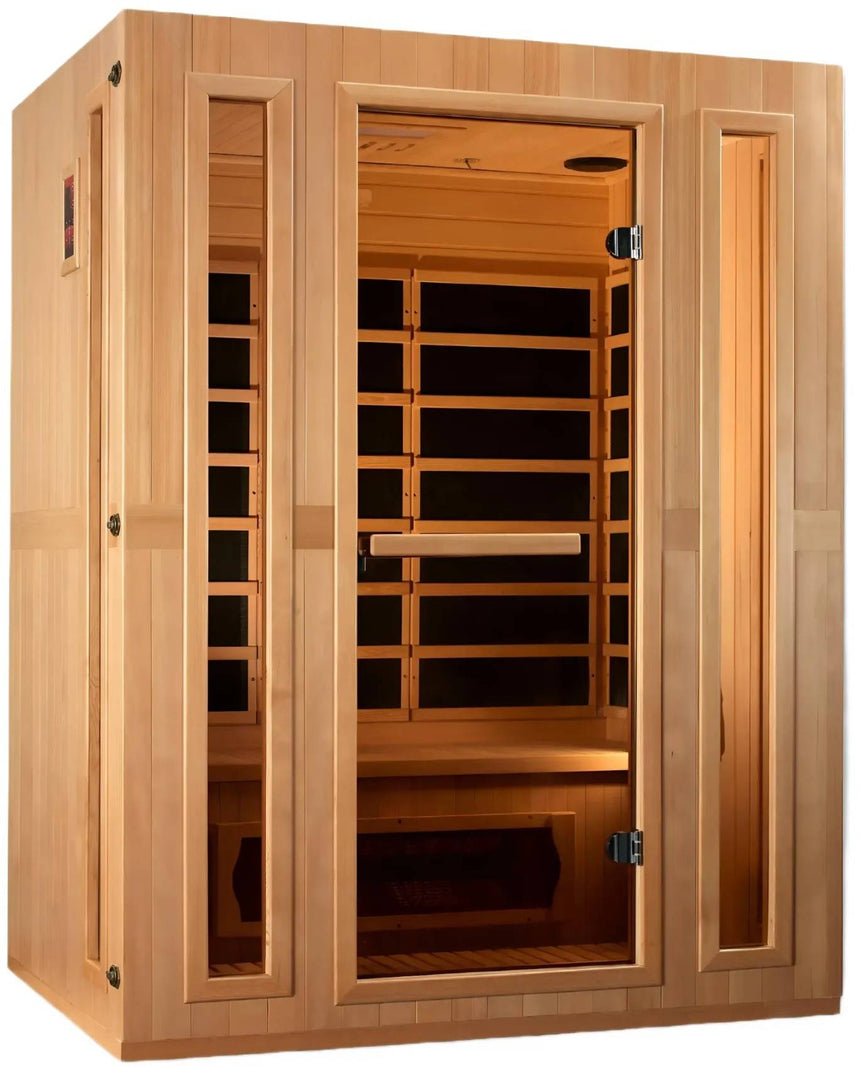 ZiahCare's Maxxus Trinity Dual Tech 3 Person Far Infrared Sauna Mockup Image 3