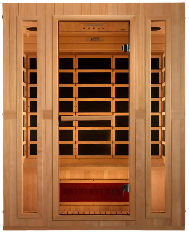 ZiahCare's Maxxus Trinity Dual Tech 3 Person Far Infrared Sauna Mockup Image 1