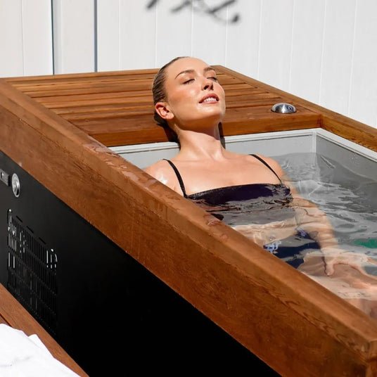 medical breakthrough frozen commercial cold plunge tub lifestyle