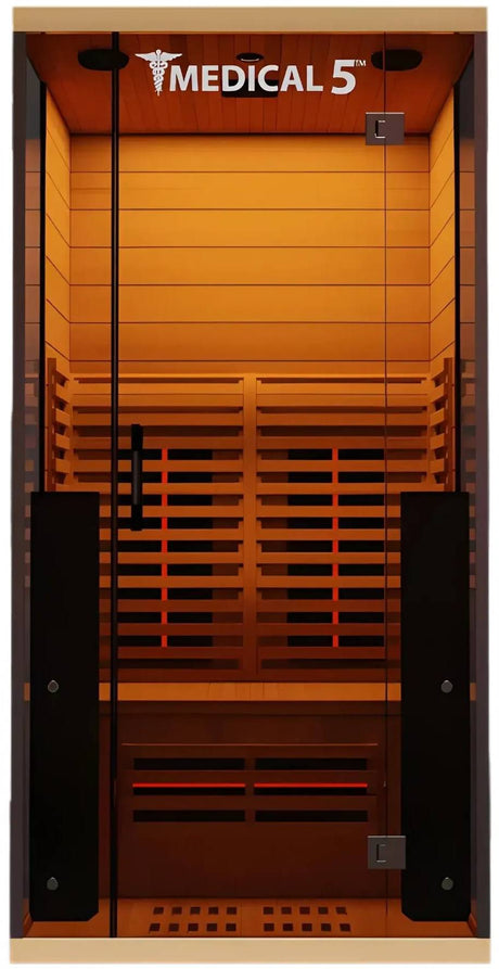 ZiahCare's Medical Saunas 1 Person Ultra Full Spectrum Infrared Sauna Model 5 Mockup Image 1