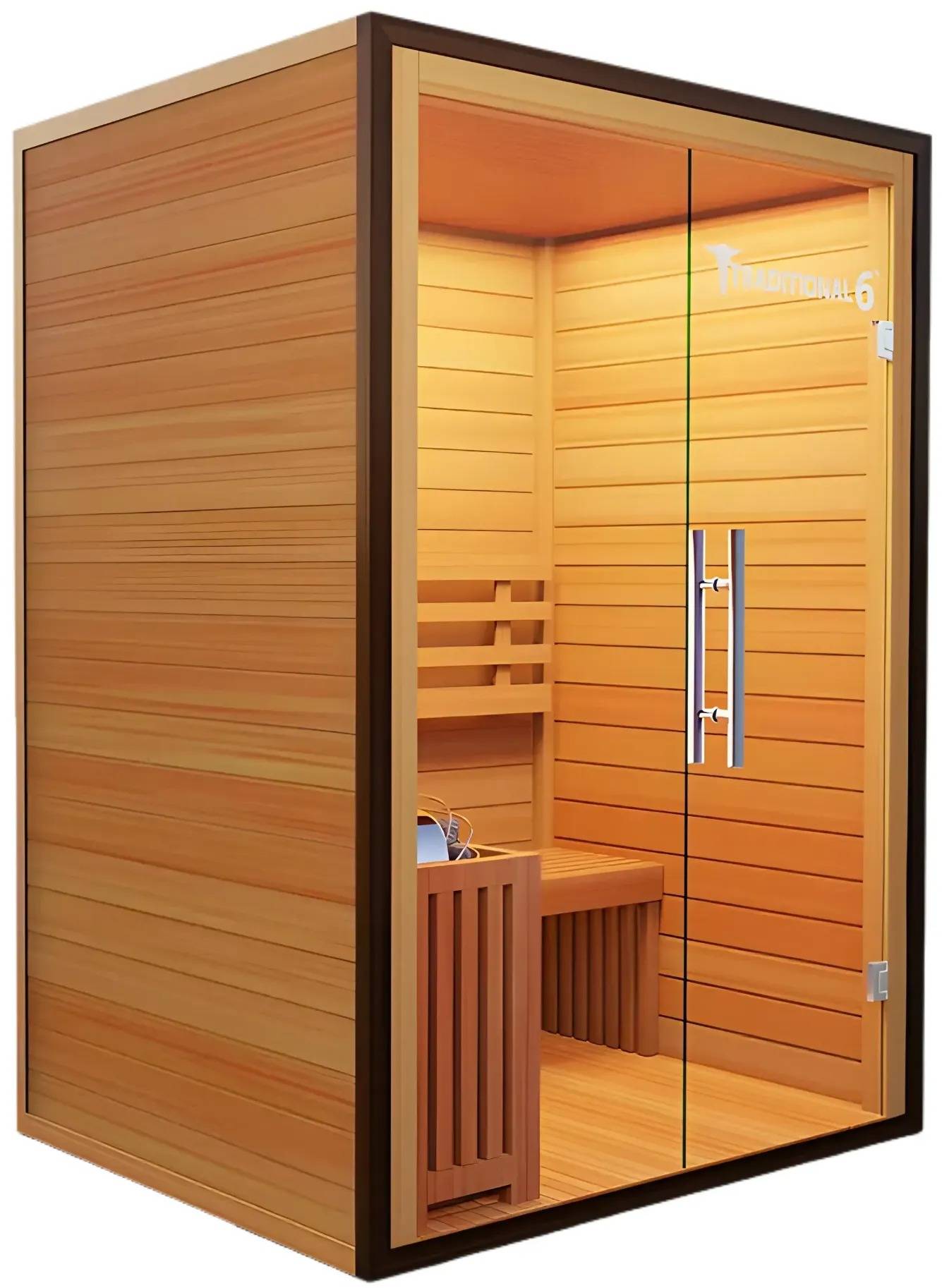 ZiahCare's Medical Saunas 3 Person Traditional Sauna Model 6 Mockup Image 2