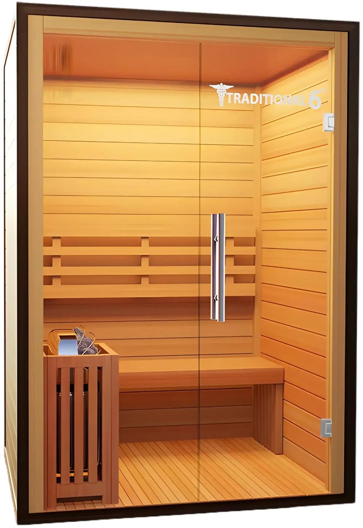 ZiahCare's Medical Saunas 3 Person Traditional Sauna Model 6 Mockup Image 9