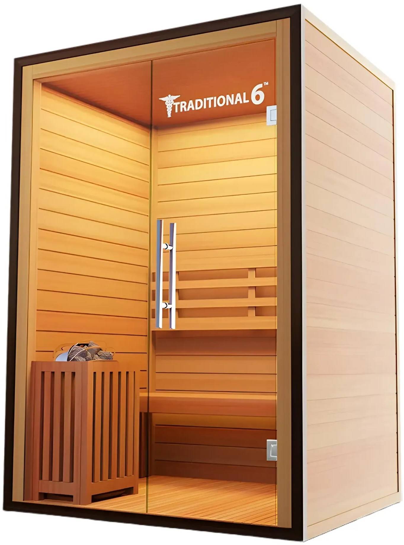 ZiahCare's Medical Saunas 3 Person Traditional Sauna Model 6 Mockup Image 5