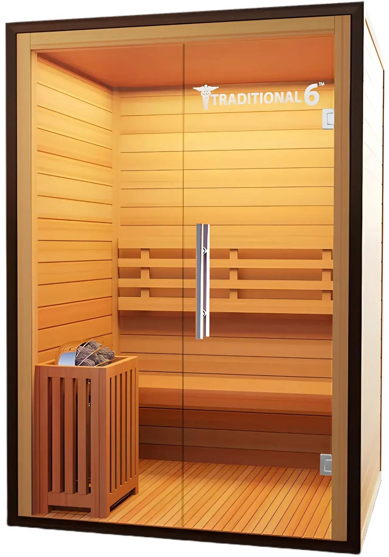 ZiahCare's Medical Saunas 3 Person Traditional Sauna Model 6 Mockup Image 6