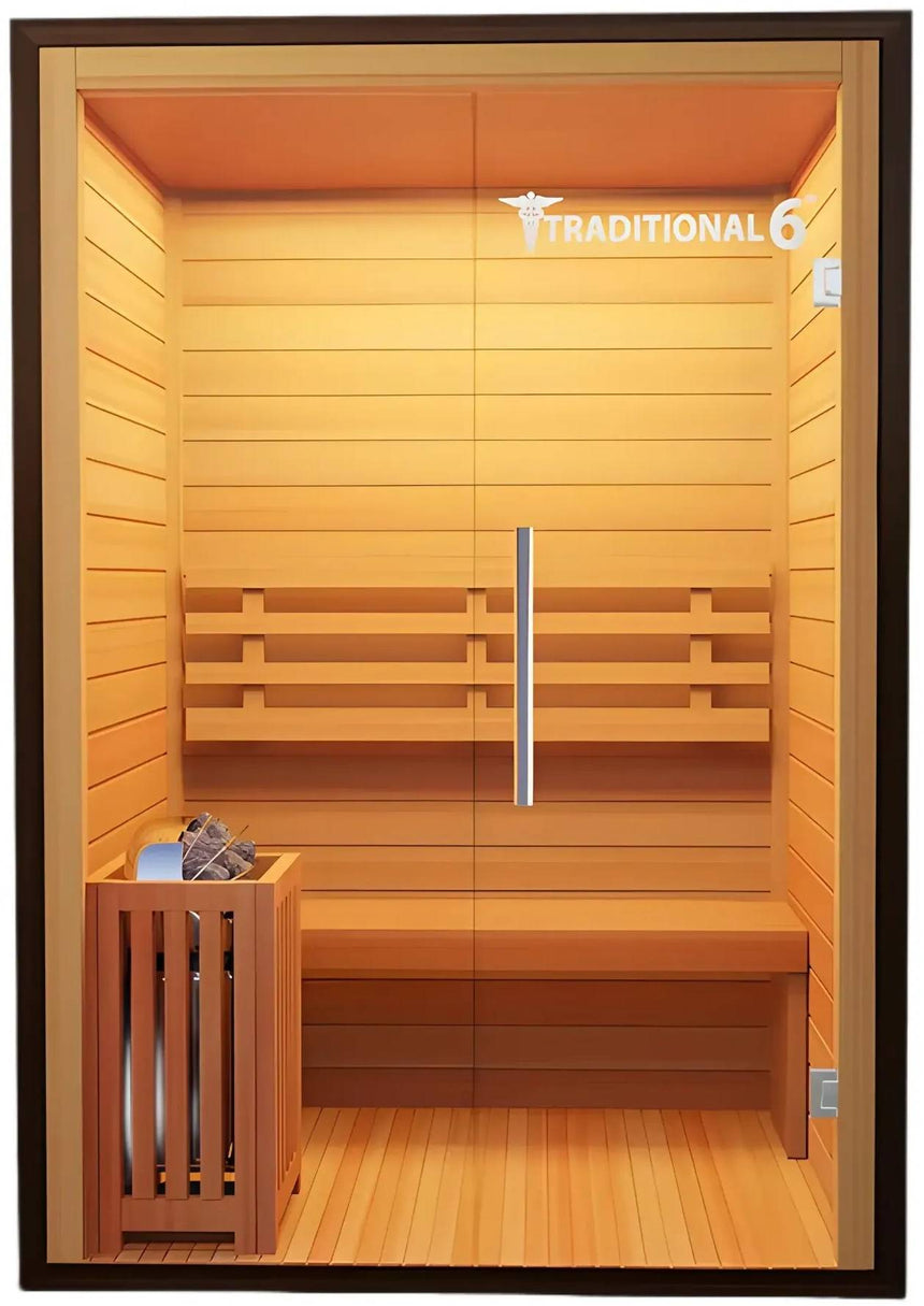 ZiahCare's Medical Saunas 3 Person Traditional Sauna Model 6 Mockup Image 1