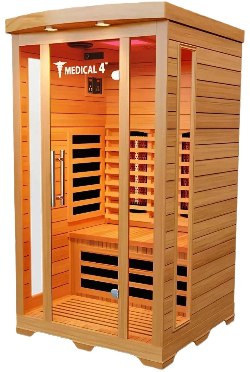 ZiahCare's Medical Saunas 1-2 Person Full Spectrum Infrared Sauna Model 4 Mockup Image 3