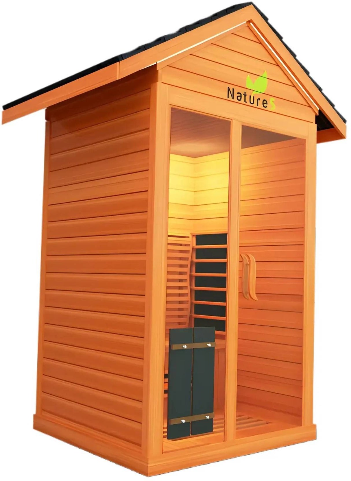ZiahCare's Medical Saunas 2 Person Outdoor Full Spectrum Infrared Sauna Nature 5 Mockup Image 2