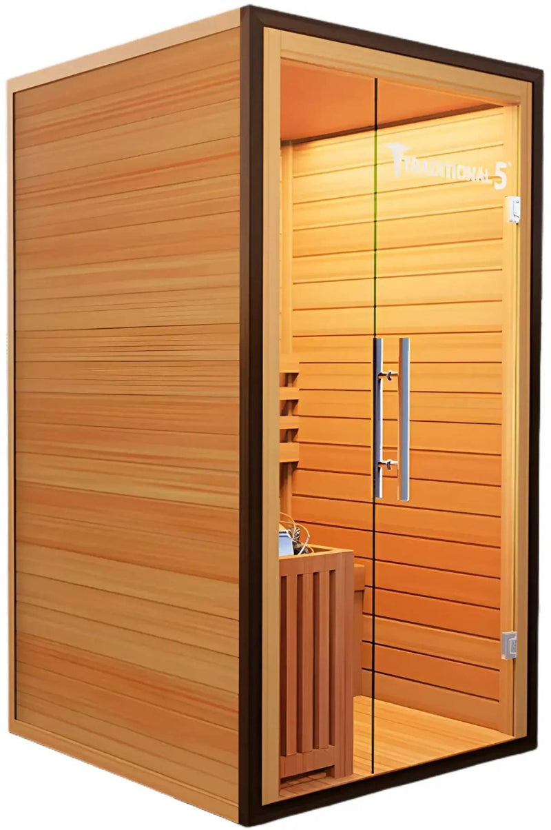 ZiahCare's Medical Saunas 1-2 Person Traditional Sauna Model 5 Mockup Image 2