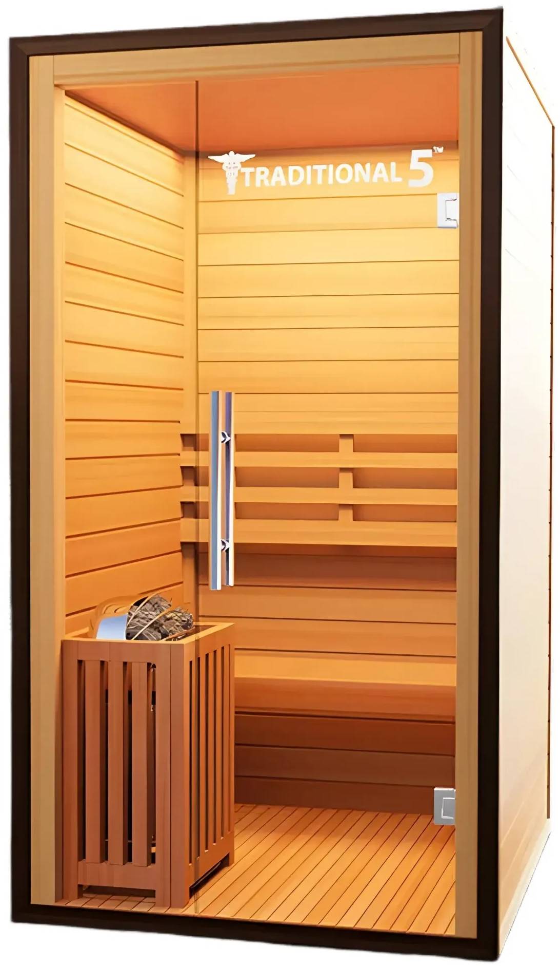 ZiahCare's Medical Saunas 1-2 Person Traditional Sauna Model 5 Mockup Image 7