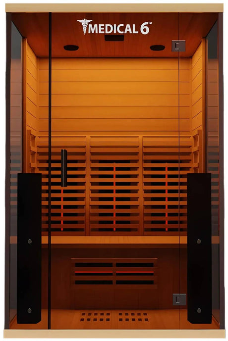 ZiahCare's Medical Saunas 2 Person Ultra Full Spectrum Infrared Sauna Model 6 Mockup Image 1