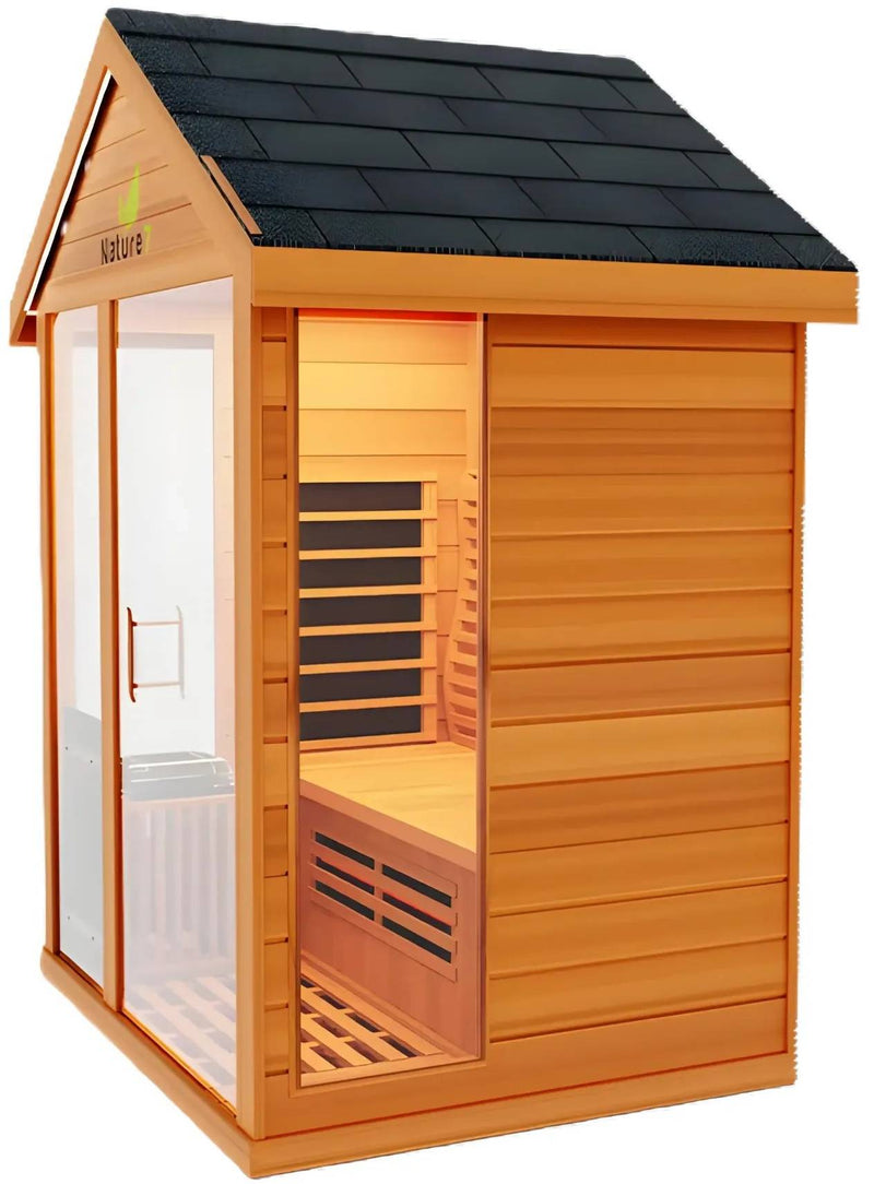 ZiahCare's Medical Saunas 3-4 Person Outdoor Hybrid Sauna Nature 7 Mockup Image 7