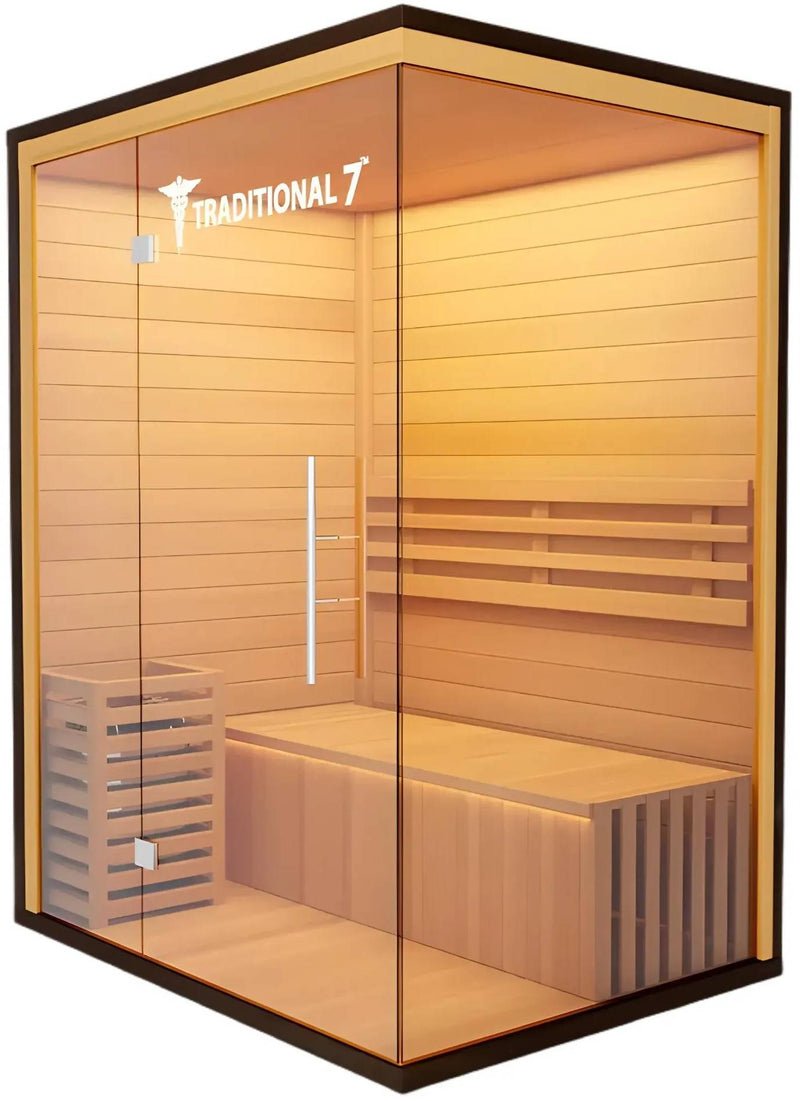 ZiahCare's Medical Saunas 3-4 Person Traditional Sauna Model 7 Mockup Image 5