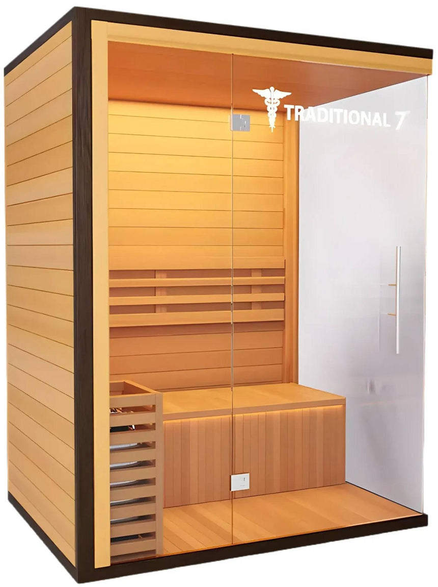 ZiahCare's Medical Saunas 3-4 Person Traditional Sauna Model 7 Mockup Image 3