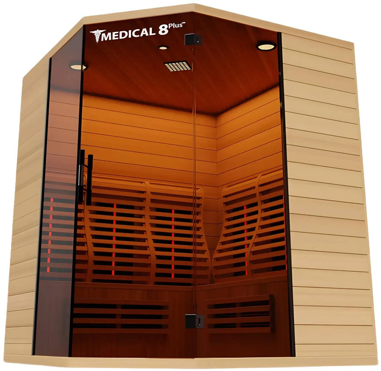 ZiahCare's Medical Saunas 4 Person Ultra Full Spectrum Infrared Sauna Model 8 Plus Mockup Image 5