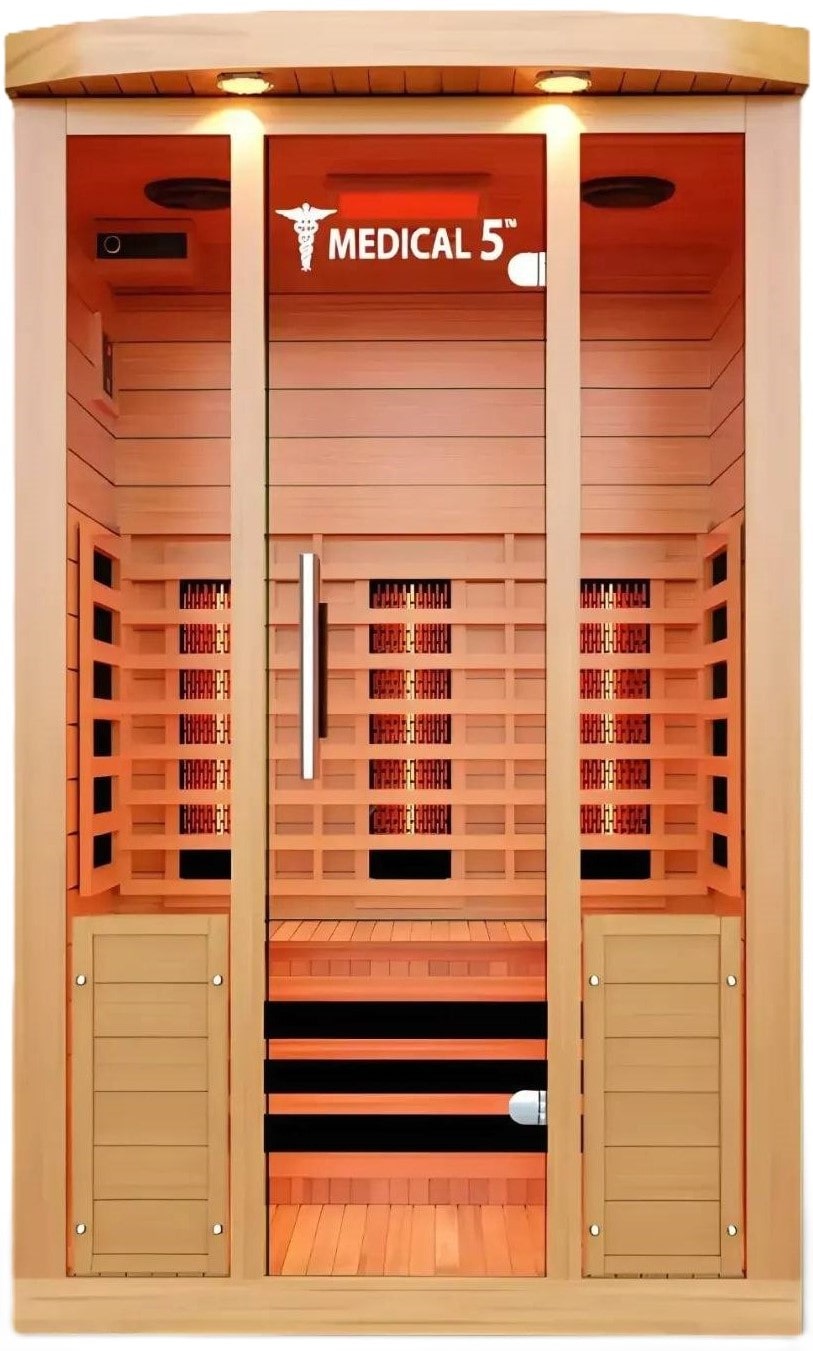 ZiahCare's Medical Saunas 3 Person Full Spectrum Infrared Sauna Model 5 Mockup Image 1