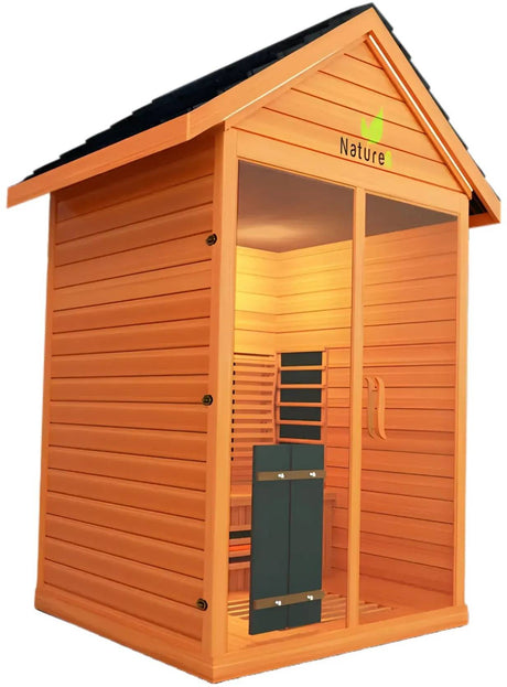 ZiahCare's Medical Saunas 3 Person Outdoor Full Spectrum Infrared Sauna Nature 6 Mockup Image 2